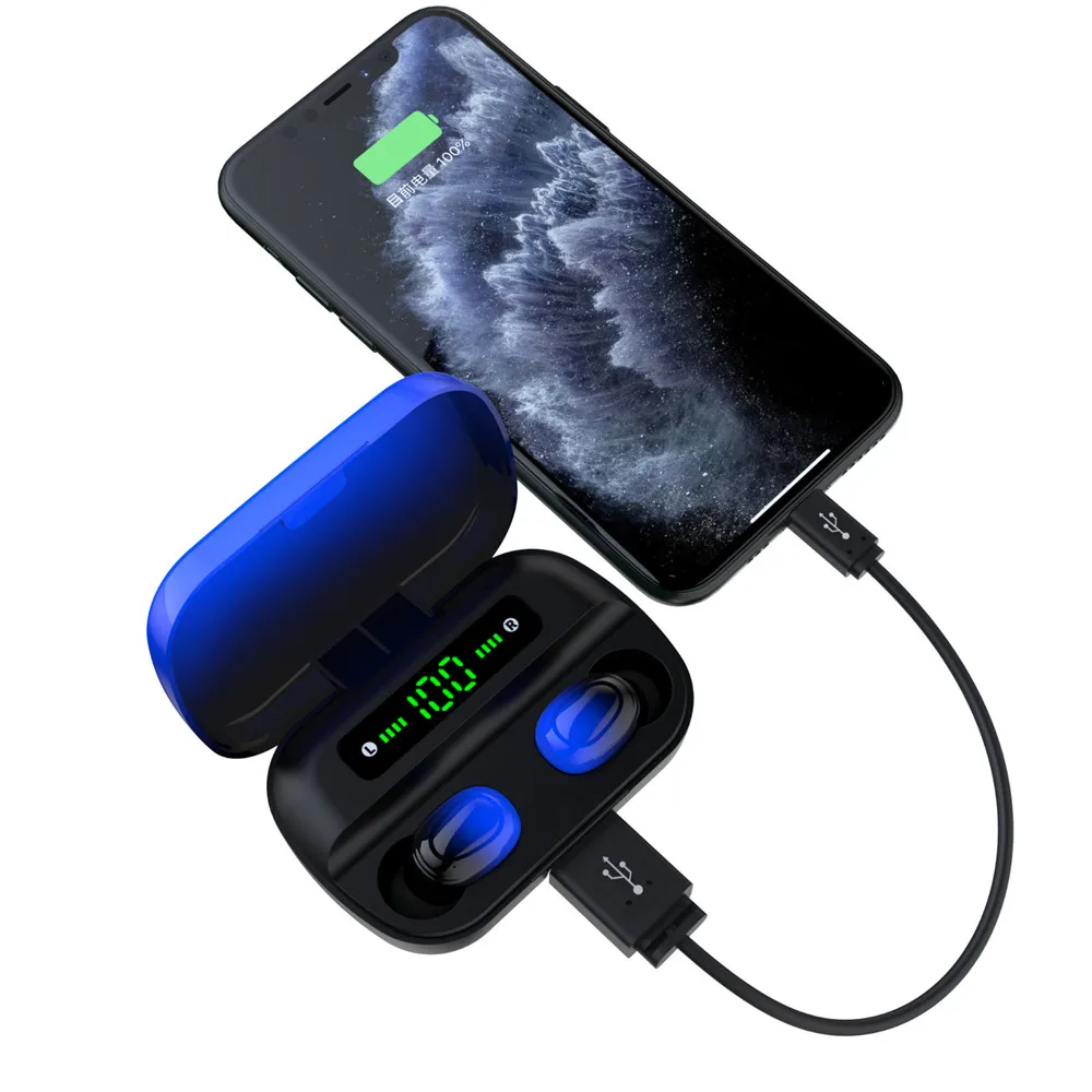 TWS fone de ouvido Wireless Bluetooth Earphones Sports Bluethooth Earbuds Ear Buds Noise Canceling Head Phones with Microphone |