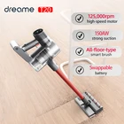 Ручной беспроводной пылесос Dreame T20, интеллектуальная щетка для всех поверхностей, 25 кПа, пылесборник, напольный коврик