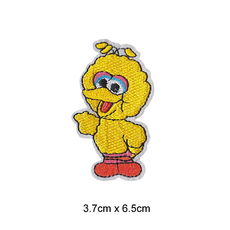 12 символов/набор вышитые наклейки на куртку Улица Сезам |