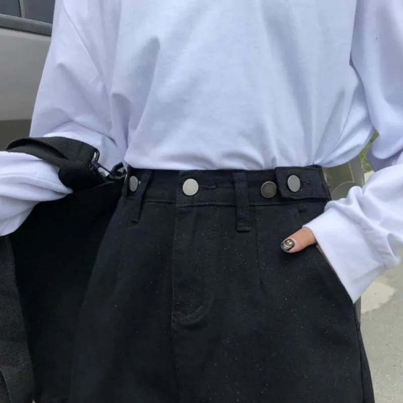 Джинсовые юбки для женщин в Корейском стиле досуга подростков хипстерских