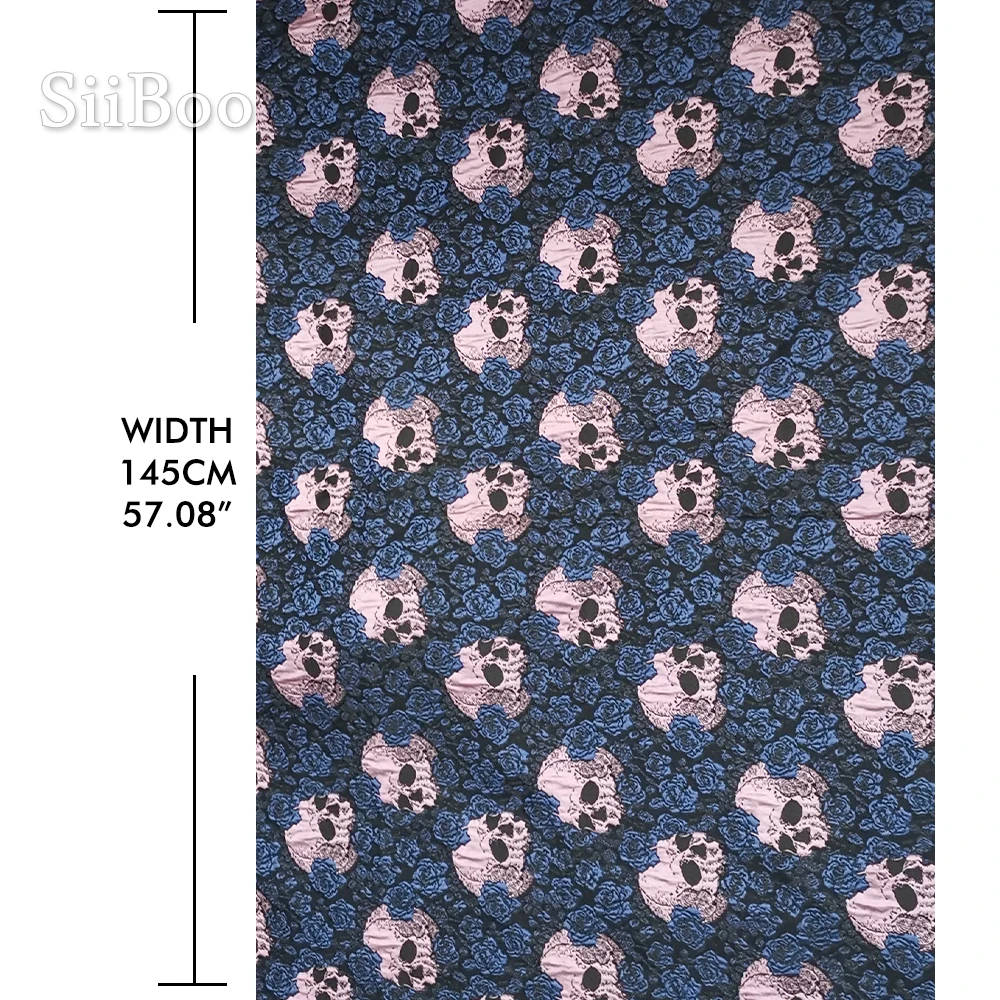 Жаккардовая парчовая ткань розового и желтого цвета в американском ретро-стиле с