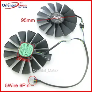 Кулер для видеокарты ASUS GEFORCE GTX 1080Ti, 12 В, 0,25 А, 95 мм