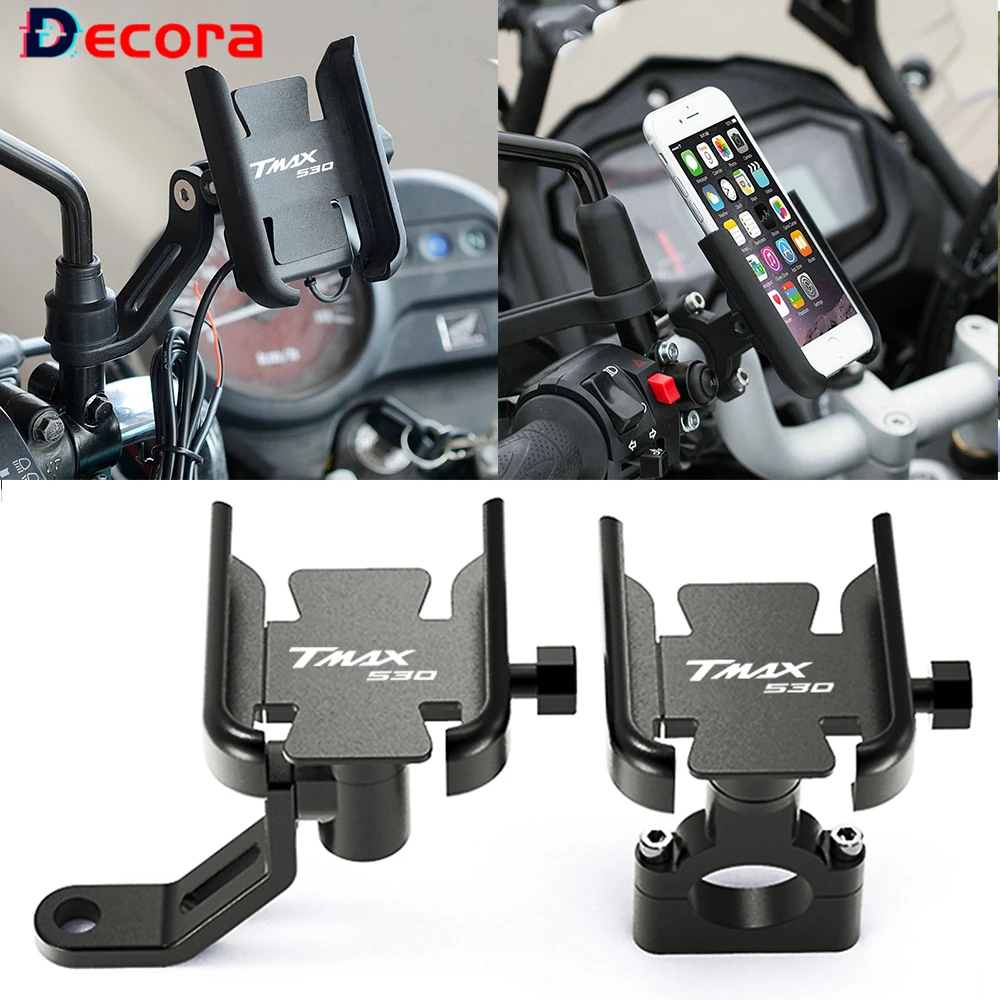 

Anti Shake For YAMAHA Tech Max Tmax530 T-MAX530 Tmax T-MAX 530 Motorcycle Handlebar Cell Phone Holder GPS Stand Bracket Plate