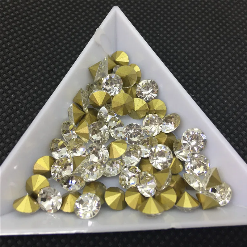 TopStone многоцветные заостренные круглые хрустальные Висячие шкатулки 6 мм 8 10 для