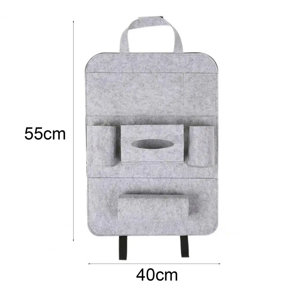 

80% Hot Sales Car Seat Back Hanging Storage Bag Organizer Multifunctional Pockets Felt Holder for Vehicles
