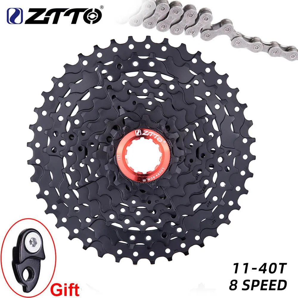 ZTTO MTB 8 скоростная велосипедная кассета 11 40T Freewheel Steel s горный велосипедный маховик