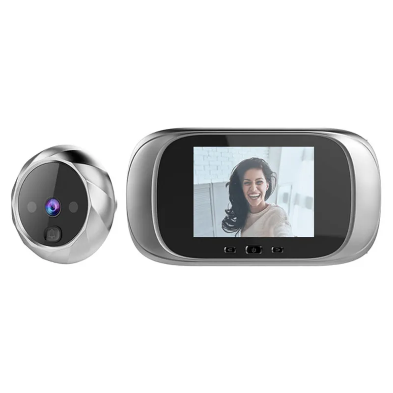 

2.8 Inch Electronic Peephole Doorbell with Night Vision Light Support for Taking Pictures Built-in Memory Loop Coverage 2021
