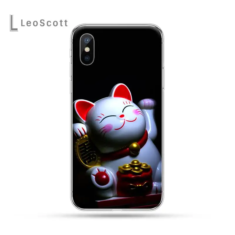 

Beckoning cat japanese style soft shell Phone Case For iphone 12 5 5s 5c se 6 6s 7 8 plus x xs xr 11 pro max