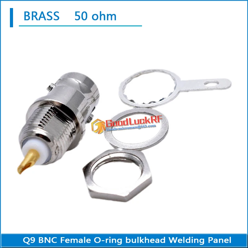 50 Ом Q9 BNC уплотнительное кольцо с внутренней резьбой шайба гайка крепление