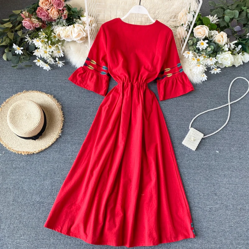 Женское облегающее Платье макси с цветочным принтом богемное платье ручной