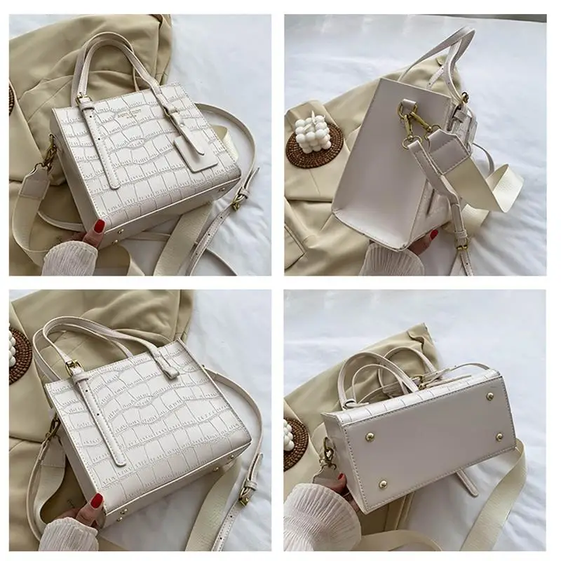 

Stone Pattern Small PU Leather Luxury Crossbody Bags For Women Handbags New Trending Shoulder Bags Designer Brand Female Bolsos