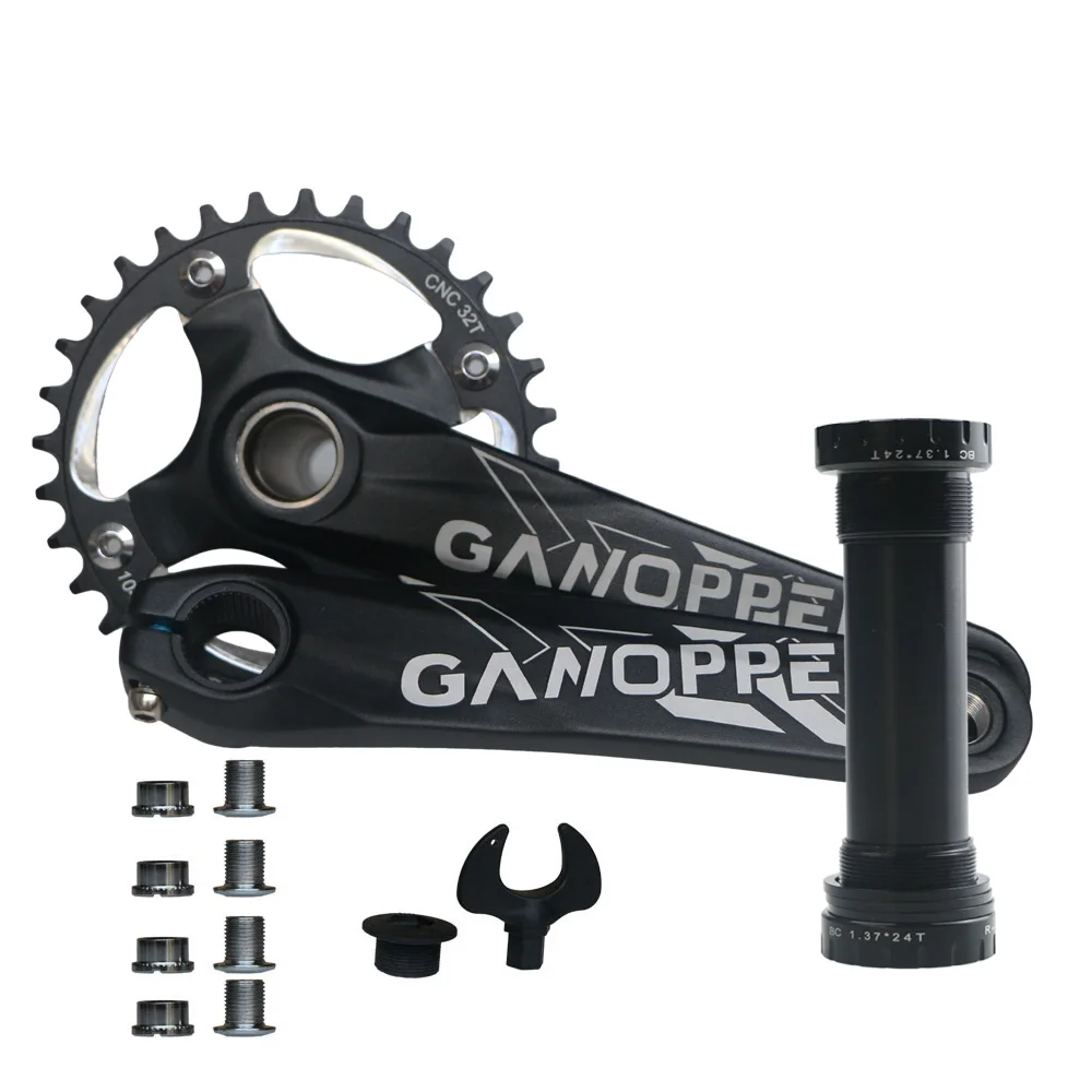 175 мм Fatbike Fat bike crank набор 100 мм BB 104BCD коленчатая цепь 30T 32T 36T 38T 40T 42T 104 мм BCD односкоростная цепь