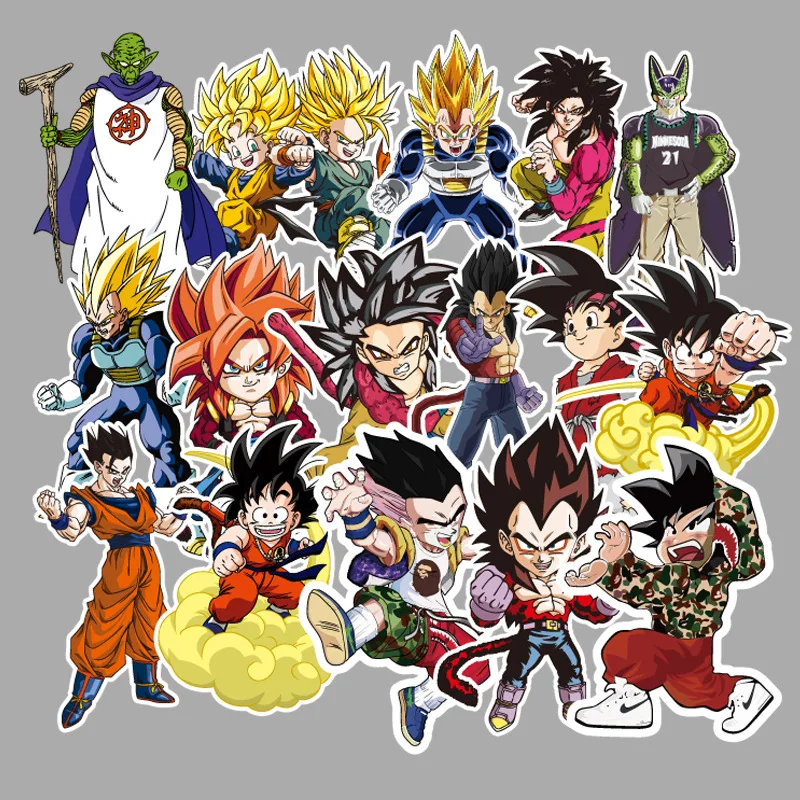 Наклейка s Pack Dragon Ball Z Аниме граффити наклейка скрапбук чемодан скейтборд ноутбук крутая Водонепроницаемая наклейка игрушка для детей