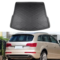 for audi q7 2006 2015 boot tray cargo liner rear trunk floor mat carpet luggage cargo tray tpr auto accessories