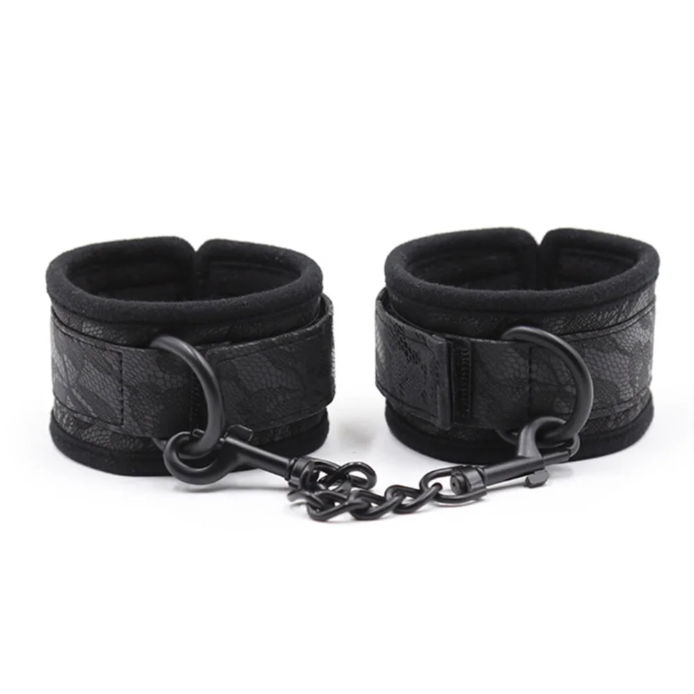 Двухрядный металлический браслет на лодыжке Связывание БДСМ секс игрушка