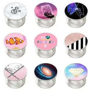 round foldable finger through phone holder mobile phone accessories accessory usage for suporte universal para celular carro free global shipping