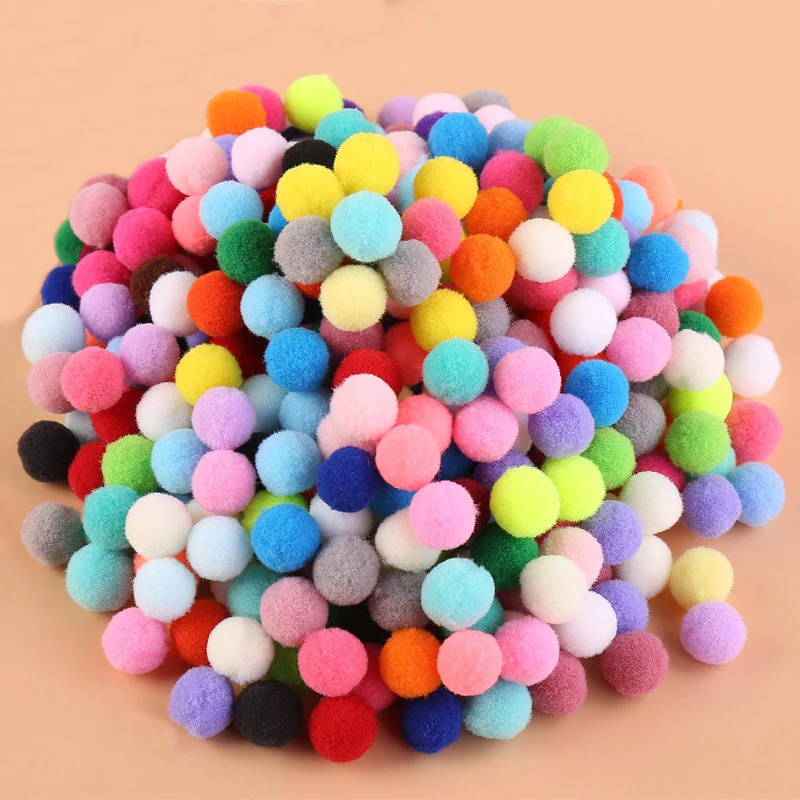 Мягкие помпоны для творчества 8-30 мм детей обучения рисования рукоделия