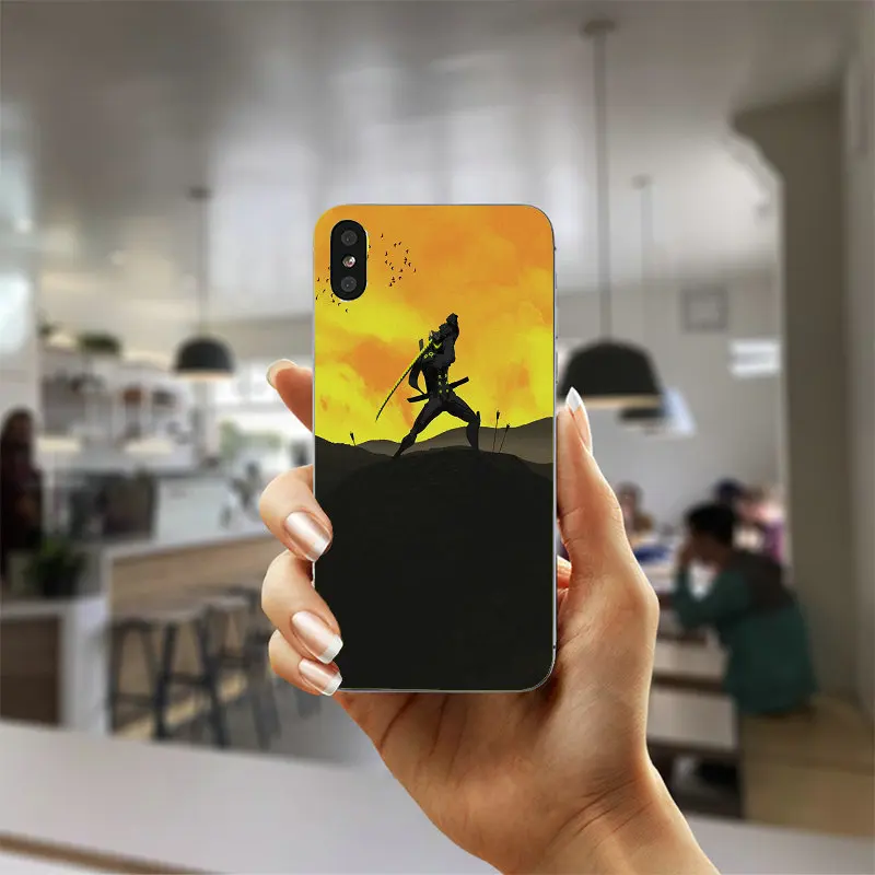 Picture 8 Мягкие силиконовые чехлы Genji Overwatchs для iPhone X XR XS Max 10 7 6 6s 8 Plus 4 4s 5 5S SE 5C - Цвет: Picture 8
