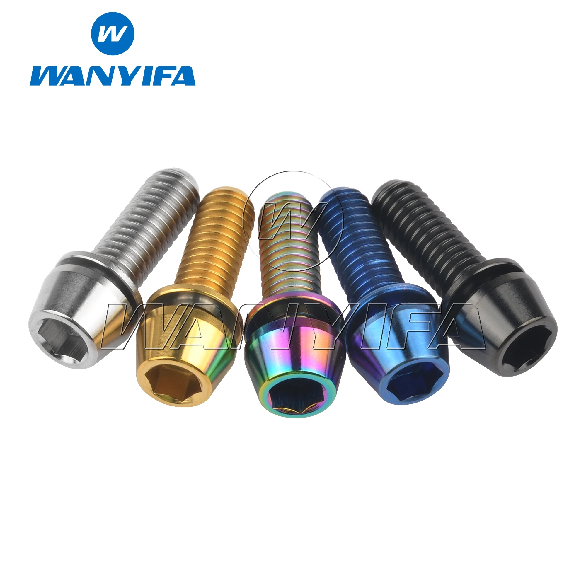 Титановый болт Wanyifa M6x16 18 20 мм конический шестигранный с шайбой | Обустройство