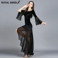 stage show oriental dancing dress dancing maxi skirt women dance costume hollow out sexy dancing outfit performance wear clothes