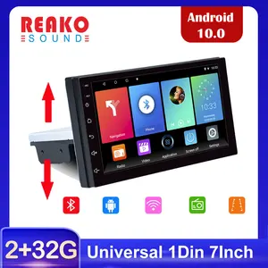 reakosound 7inch 1din car radio android 10 0 fm adjustable auto radio contact screen car player quad core gps navigation radio free global shipping