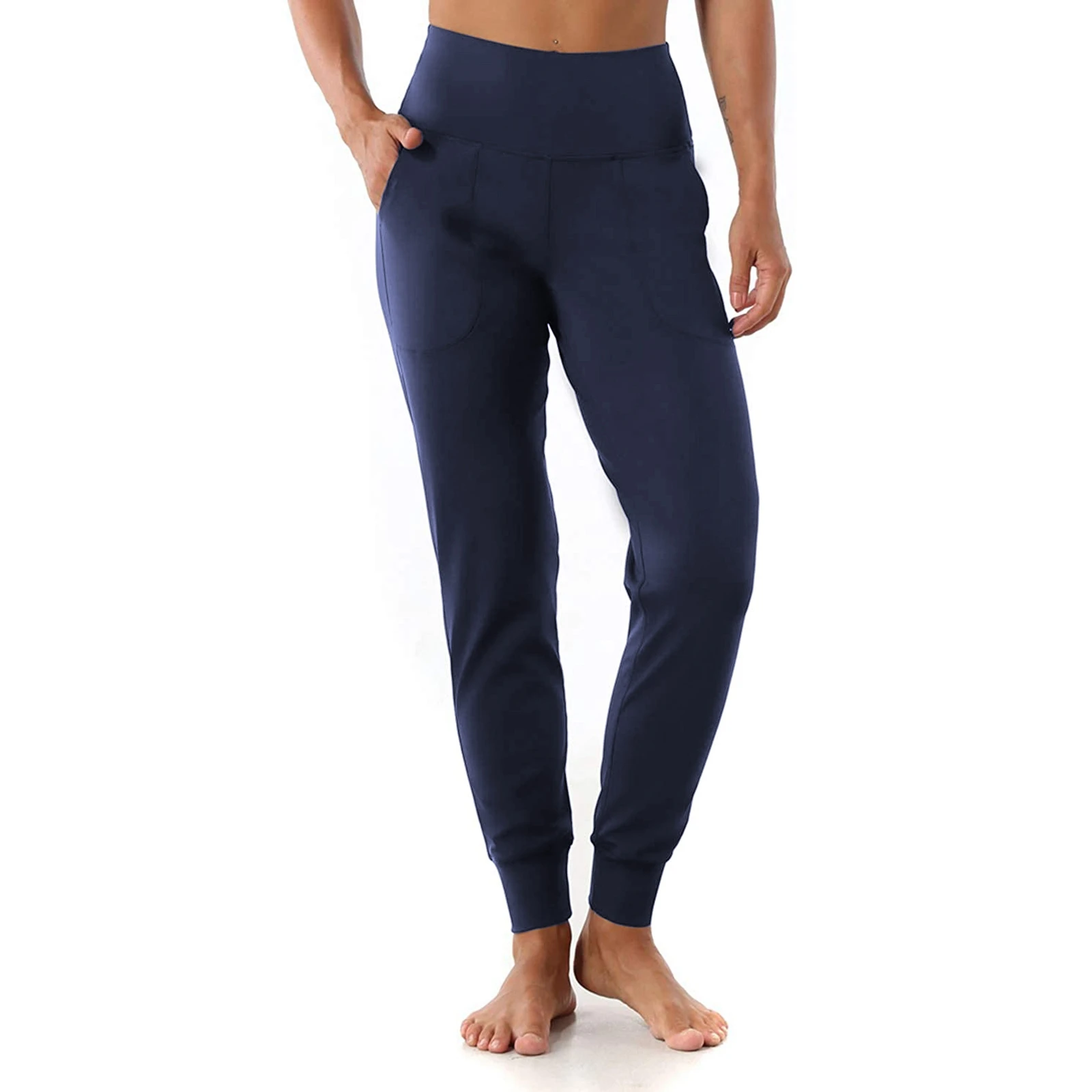 

2021 Fashion Women's Sports Jogging Pants High Waist Exercise Yoga Pants With Pocket, Suitable For Exercise Running