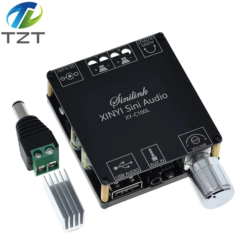 Цифровой усилитель высокой мощности HIFI TPA3116 Bluetooth 5 0 стереоплата 100 Вт + аудио
