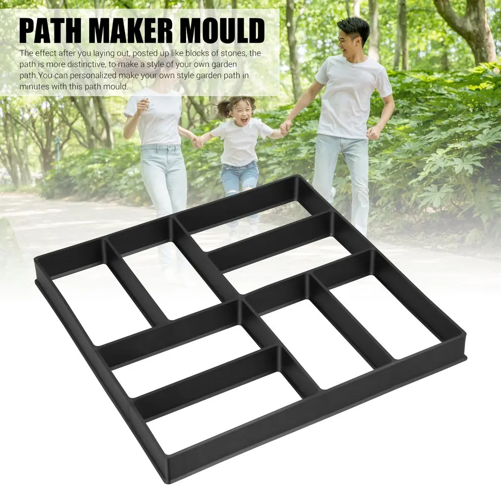 DIY садовый путь сделать плесень ходьбы тротуара бетонные формы мощения цемента