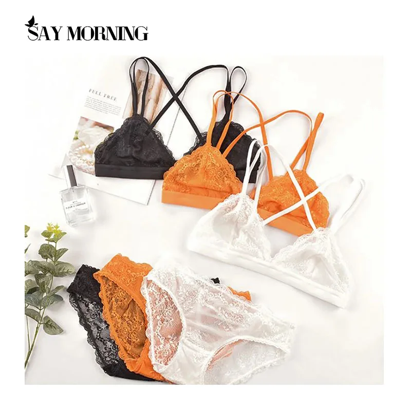 SAY MORNING горячая Распродажа французские наборы бюстгальтер + трусы сексуальное