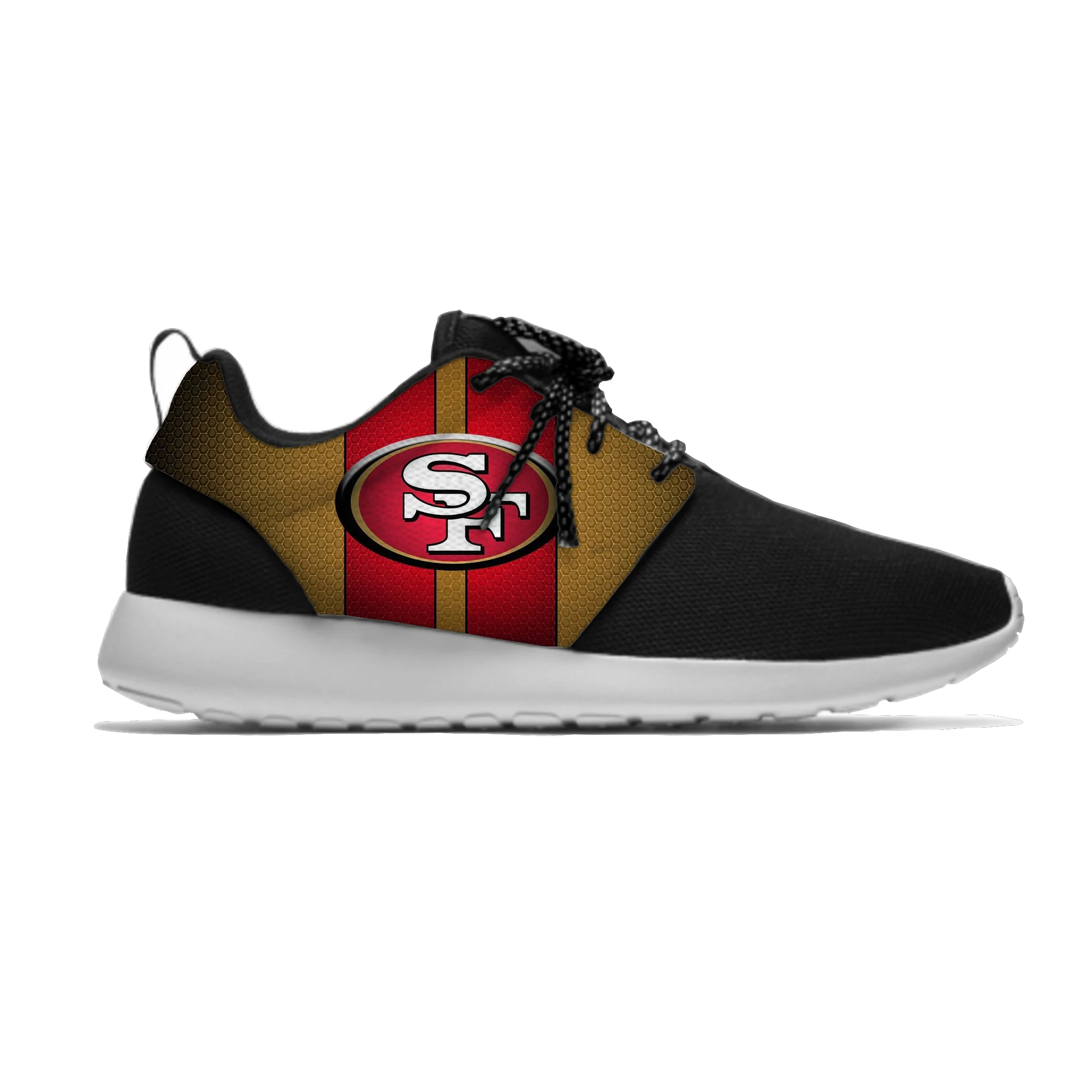 49ers Leisure Casual Sneakers San Francisco Football Fans Mens And Womens Breathable Lightweight Mesh Sport Running Shoes | Обувь