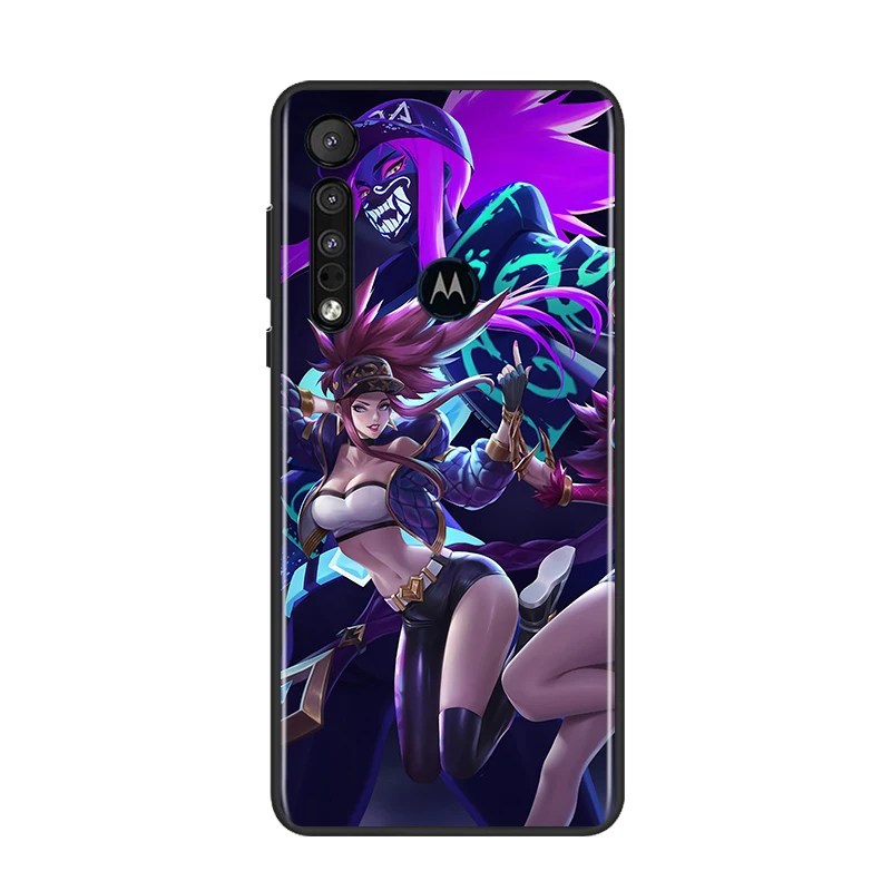 

Cosplay Cool Game Akale for Motorola G9 G8 G Edge One E7 E6 Power Lite Marco Hyper Fusion Plus Play Black Phone Case