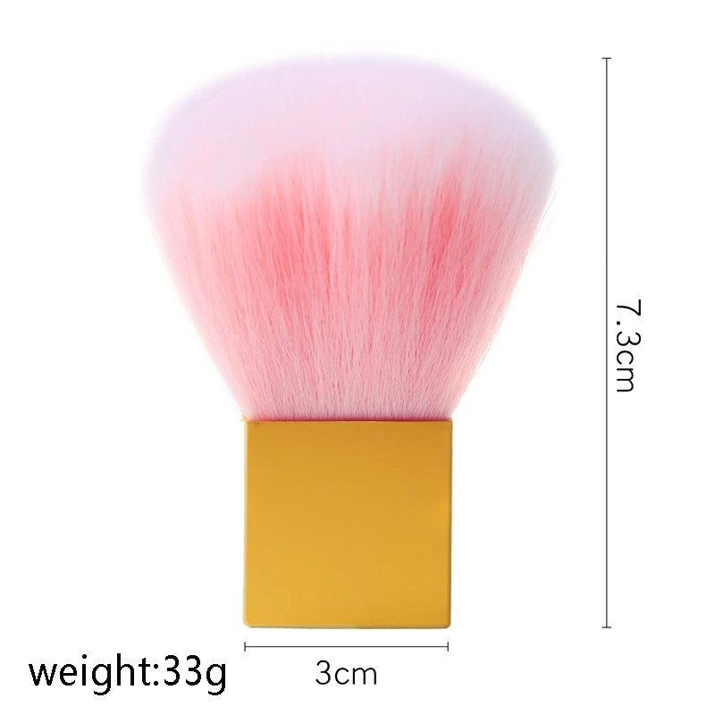Розовая мягкая щетка для удаления пыли и гель лака|Кисти ногтей| |