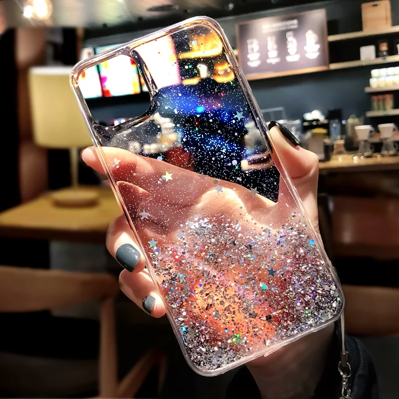 Модный Блестящий чехол для iPhone X, XR, XS, Max, силиконовый чехол с блестящими стразами для iPhone 7, 8, 6, 6S Plus, 11 Pro, Max, чехол для телефона s