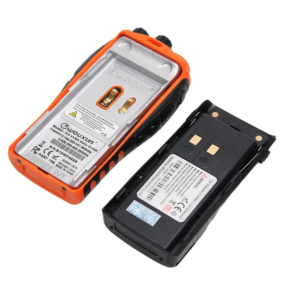 2PCS Wouxun KG-UV9D Mate is Upgrade version Plus High Power 10Watt With 3200mAh Battery First use of orange | Мобильные телефоны и