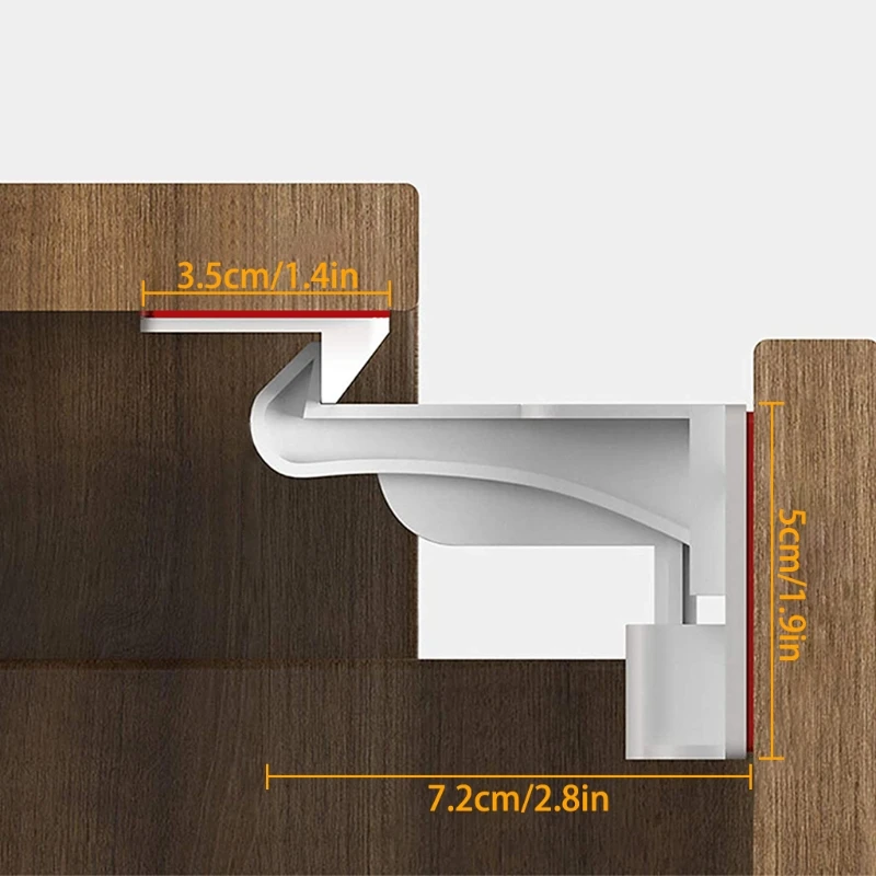 

2021 New Child Proof Cabinet Locks Baby Safety Proofing Locks No Drilling Latch for Cupboards Drawers