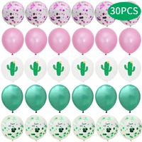 12 inch hawaiian party balloon cactus sequin hotel shopping mall birthday party decoration arrangement latex balloon set