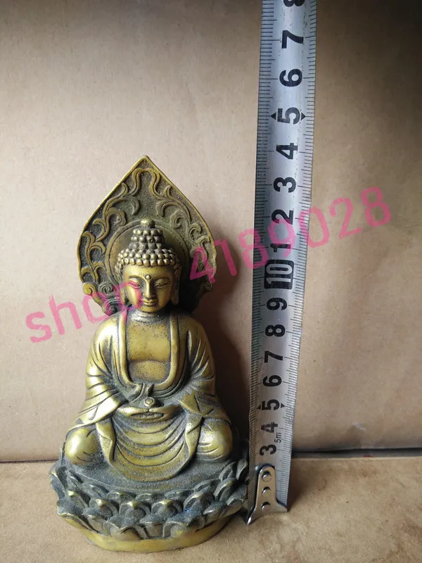 Фигурка Будды из чистой меди орнамент ручной работы|Статуэтки и миниатюры| |