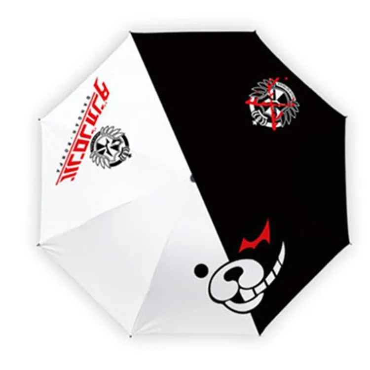 Аниме Danganronpa Monokuma черный белый цвет медведь Зонты Kawaii солнцезащитный зонтик для