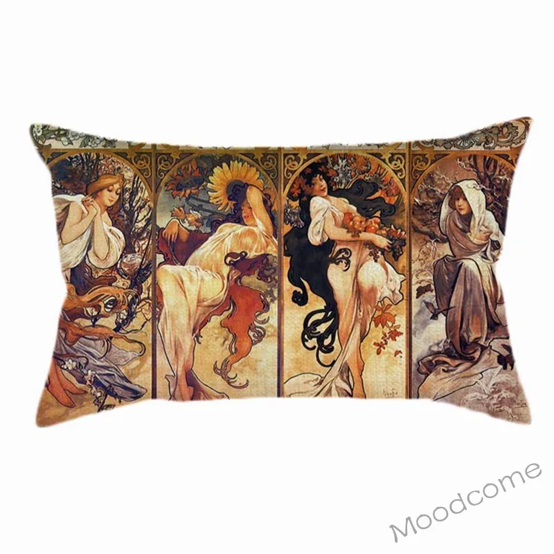 Новинка весенне-осенне-зимняя наволочка для подушки с постером на талию | Дом и