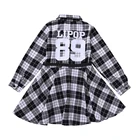 Платье для девочек-подростков, платья в клетку с поясом для девочек, детские платья, осень 2021, детская одежда 6, 8, 10, 12, 14