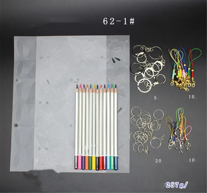 

Heat Shrink Plastic Sheet Kit,Heat Shrinky Sheets Creative Pack XX9E