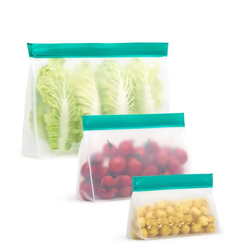 

3Pcs/Set Food Storage Ziplock Bags Plastic Fresh-Keeping Bags Packaging Zip Ziplock Food Fruit And Vegetable Sealed Bag Kitchen