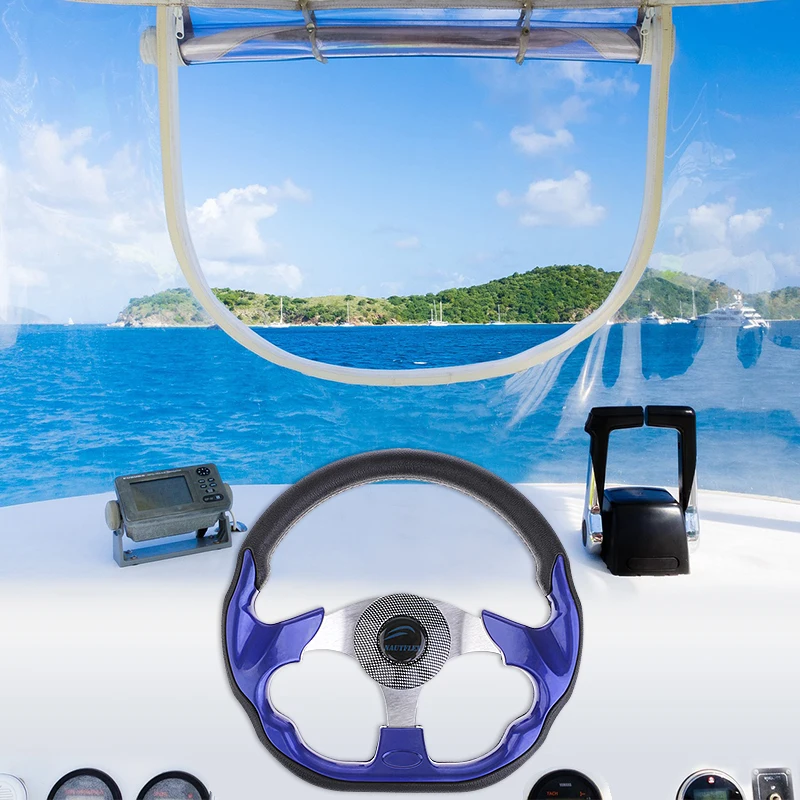 320 мм судовое рулевое колесо морское ненаправленное 3 спицы для 3/4 &quotКоническое с