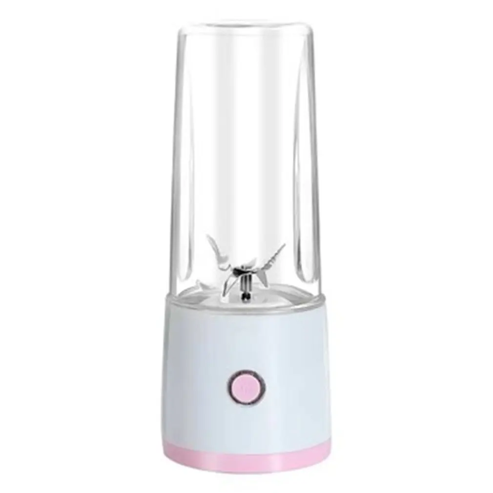 

Portable Electric Juicer USB Rechargeable Juice Cup Home Fruit And Vegetable Masher General Type Two-leaf Knife
