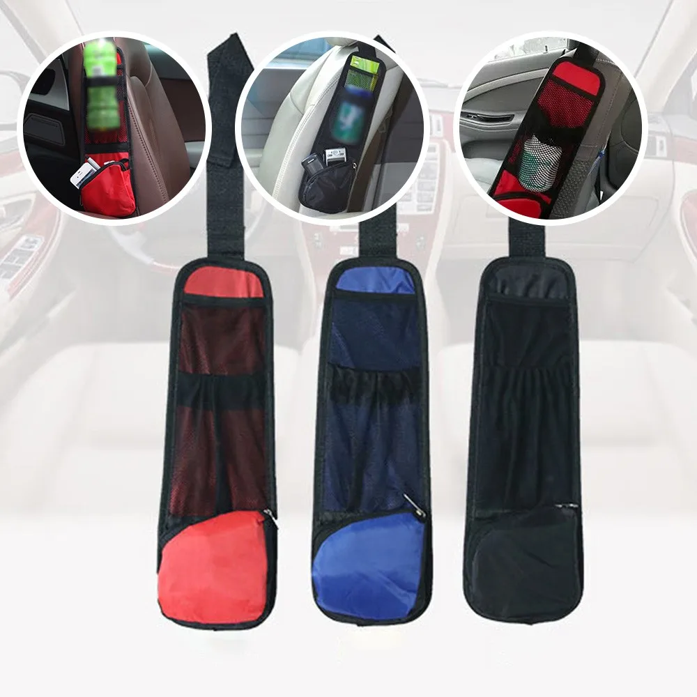 

1PC Car Seat Storage Bag Tidying Auto Seat Side Bag Hanging Pocket Car-styling Car Seat Side Stowing Bag Oxford Waterproof Bags