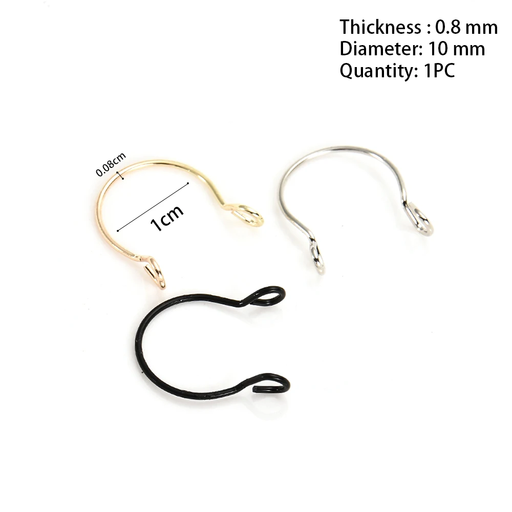 

Punk U Shaped Fake Nose Ring Hoop Piercing Nose Lip Jewelry Body Jewelry Gift Rings For Man Women