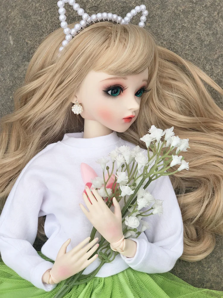 BJD 1/3 куклы для девочек 18 шарнирное подвижное тело Сменные глаза ручная работа силиконовая кукла-младенец полный комплект
