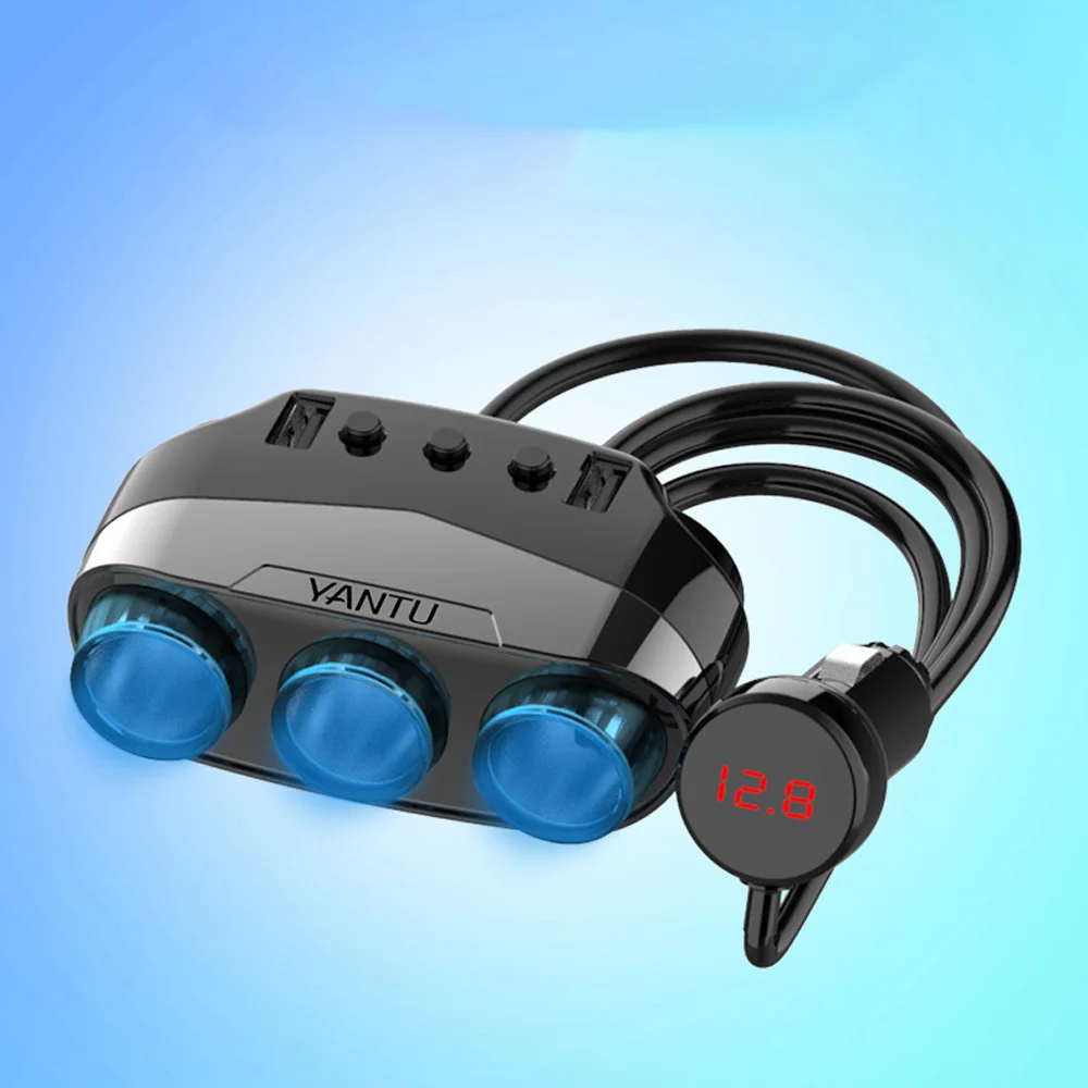 12 V 24 автомобильный прикуриватель Зарядное устройство с двумя портами USB