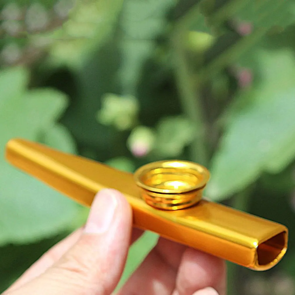 Металлические Kazoos Музыкальные инструменты флейты диафрагмы рот Kazoos Музыкальные инструменты хороший компаньон для гитары