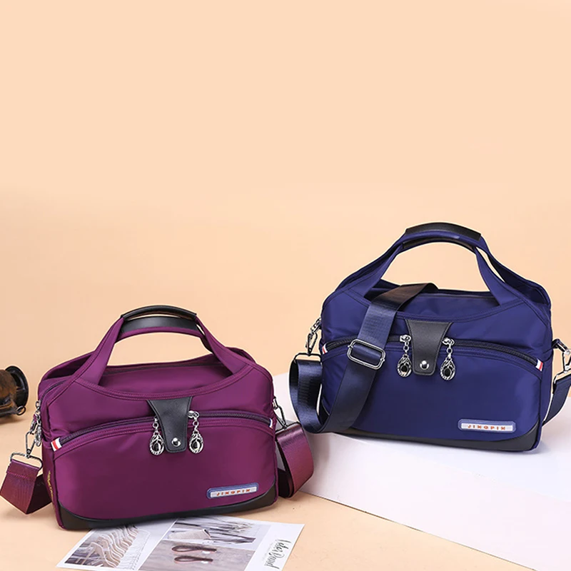 

Nylon Summer Fashion Casual Pure Color Single Shoulder Bag Lady's Slanting Bag Large Capacity Canvas Bag Shoulder Bags